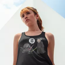 Débardeur Femme Kylo Ren Vs Luke Skywalker « Luke, je suis ton... ;) » – Parodie Star Wars