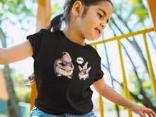 T-shirt Enfant Fille Majin Bou « Papa !! (Tel père, tel fils !) » – Parodie Dragon Ball Z