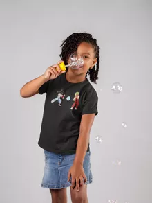 T-shirt Enfant Fille Ryu « Kamehamehadoken !!! » – Parodie Dragon Ball Z