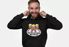 Sweat à capuche Naruto Multiclonage « Multiclownage No Jutsu !! » – Parodie Naruto
