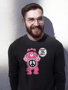 Sweater “Peace and Love - Hippie Version” – The Care Bears parody