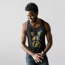 Son Goku Heren tanktop “Son Goku; Hulk en Blanka” – Dragon Ball Z parodie