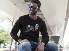 T-Shirt à manches longues Caricature SD Stormtrooper « Drone Mania : Le cadeau d'anniversaire d'un Stormtrooper » – Parodie Star Wars