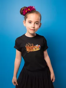 T-shirt Enfant Fille Naruto « Un nouveau dresseur... » – Parodie Pokémon