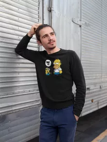 Kevin Minion Sweater “Kevin Minion and Homer Simpson” – Minions parody