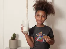T-shirt Enfant Fille Mario « Kart Fighter - Player 1 » – Parodie Mario Kart