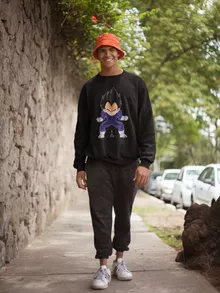 Pull Végéta « Super Caca Vol.2 » – Parodie Dragon Ball Z