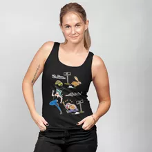 Débardeur Femme Tortue Géniale « De La Fontaine à Toriyama.... » – Parodie Dragon Ball