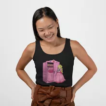 Peach Vrouwen Tank Top – Super Mario parodie