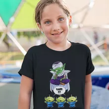 Piccolo Mädchen Kinder T-Shirt “Piccolo und die Aliens” – Parodie auf Toy Story