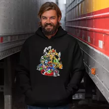 Bowser Hoodie “Bowser, Mario, Luigi and Yoshi” – Mario Kart parody