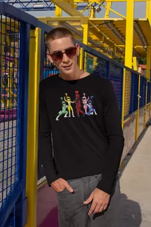 T-Shirts de manga comprida “Deadpool e Power Rangers” – Deadpool de parodia