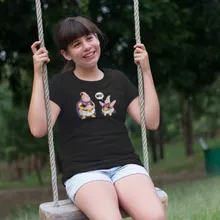 Majin Boo Mädchen Kinder T-Shirt “Majin Boo und Patrick Star” – Parodie auf Dragon Ball Z