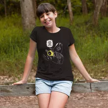 T-shirt Enfant Fille Dark Vador « A vos ordres, mon Mètre... !! » – Parodie Star Wars