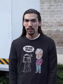 Pull Dark Vador « Un père pas si inconnu que ça... :) (Version Originale) » – Parodie Star Wars