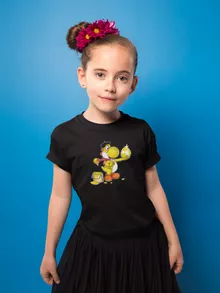Yellow Yoshi Girls Kids T-shirt – Yoshi parody