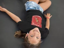 T-shirt Enfant Fille Geek « En cas de feu, brisez la glace... !! » – Parodie Funny
