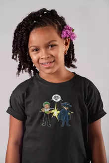 Lorenor Zorro Mädchen Kinder T-Shirt – Parodie auf One Piece
