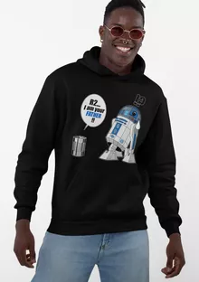 Sudadera con capucha R2-D2 “I am your father” – Parodia de Star Wars