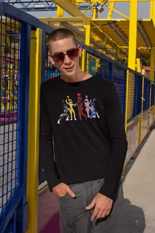 T-Shirt à manches longues Power Rangers Vs Deadpool « Force Rouge !! » – Parodie Deadpool