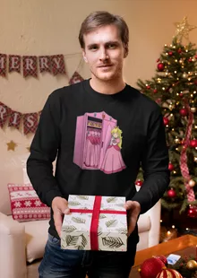 T-Shirt à manches longues Princesse Peach « Une garde-robe de princesse...!? » – Parodie Super Mario