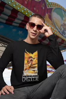 Natsu Långärmad T-Shirts – Parodi Fairy Tail