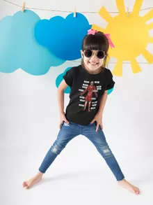 T-shirt Enfant Fille Le Titan Colossal « Titanatomie colossale... » – Parodie L'attaque des Titans