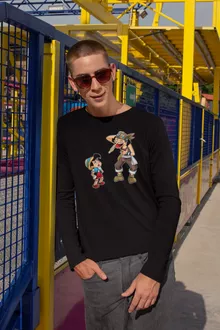 Lysop Langarm T-Shirt “Lysop und Pinocchio” – Parodie auf One Piece