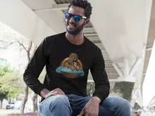 T-Shirt à manches longues Chewbacca « Le Meilleur Ami de l'Homme... » – Parodie Star Wars