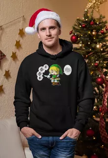 Sweat à capuche Link « Une fée pratique mais agaçante... » – Parodie Zelda