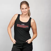Life Pixel Design Women's Tank Top – Video games Pixel parody