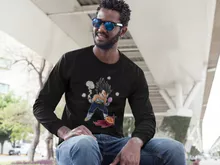 Vegeta Långärmad T-Shirts – Parodi Dragon Ball Z