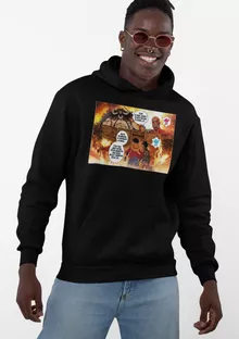 Sweat à capuche Luffy Vs Kaido « Un Combat titanesque... » – Parodie One Piece