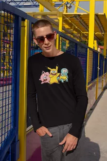 SpongeBob Lange Mouwen T-Shirts “SpongeBob, Octo Tentakel, Patrick Ster en Pikachu” – Pokémon parodie