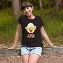 T-shirt Enfant Fille Humoristique « Va te faire cuire un oeuf !! » – Parodie Funny