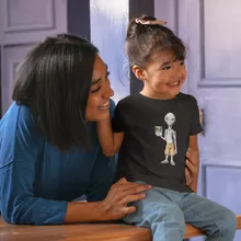T-shirt Enfant Fille Paul « Apprendre à croire en soi... » – Parodie Paul l'Alien