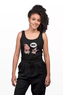 Débardeur Femme Boubou « Tel père tel fils (Version SD) » – Parodie Dragon Ball Z