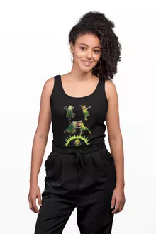 Camisola de alças Mulher Link “Link e Legolas” – Zelda de parodia