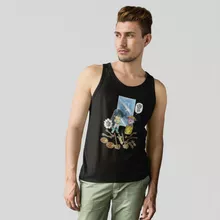 Dragon Shiryu Tank Top “Dragon Shiryu and Libra Dohko” – Knights of the Zodiac - Saint Seiya parody