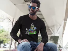 T-Shirt à manches longues Luigi « Kart Fighter - Player 2 » – Parodie Mario Kart