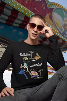 Kame Sennin Long Sleeve Top “Kame Sennin and Bulma” – Dragon Ball parody