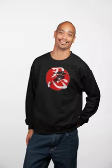 Edo Shinobi Sweater “Japan Edo Shinobi in Red moon - Ninja” – Japan Culture parody