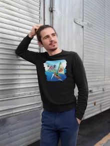 Camisola Link “Link e Casa do Kame” – Zelda de parodia