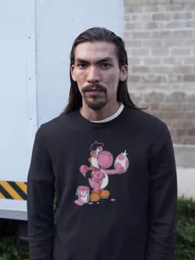 Felpa “Yoshi rosa” – Parodia dei Yoshi
