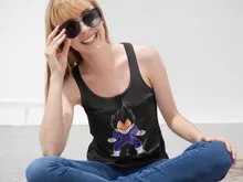 Débardeur Femme Végéta « Super Caca Vol.2 » – Parodie Dragon Ball Z