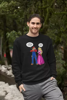 Pull « Le plombier et la blonde pulpeuse... » – Parodie Super Mario