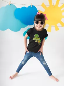 Link Mädchen Kinder T-Shirt – Parodie auf Zelda