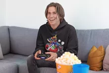 Felpa con cappuccio Mario – Parodia dei Mario Kart
