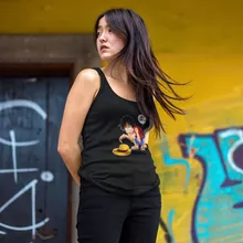 Ruffy Hak Versioni Damen T-shirt Tank top “Ruffy Hak Versioni und Gollum” – Parodie auf One Piece