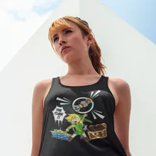 Link Women's Tank Top “Link and the Aliens” – Zelda parody